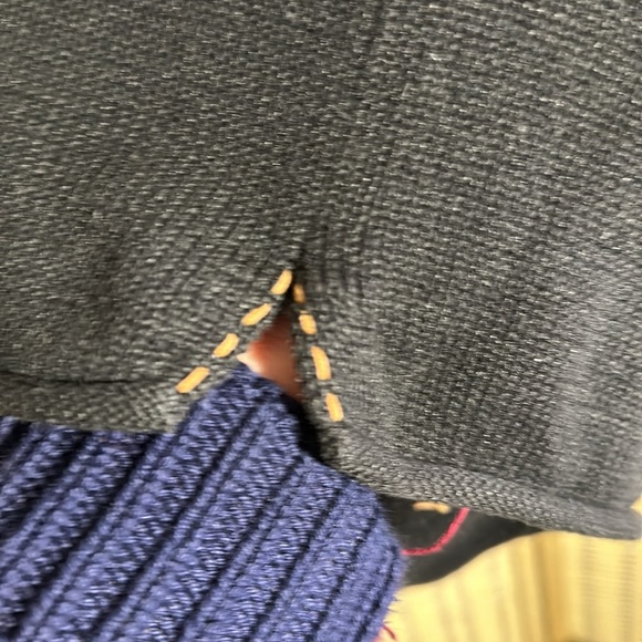 Susan Bristol Vintage Y2K Auturn Leaf Pattern Black Beaded Sweater Size XL - Picture 14 of 16